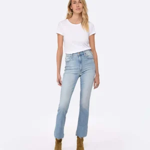 MOTHER Jean The Hustler Ankle Fray Denim Bleu Crossroads boutiqued en ligne 14