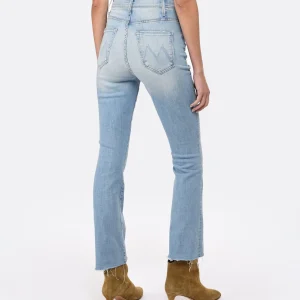 MOTHER Jean The Hustler Ankle Fray Denim Bleu Crossroads boutiqued en ligne 18