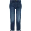 boutique pas cher MOTHER Jean The Scrapper Cuff Ankle Fray Superior Denim Bleu Let’S Wine About It 29