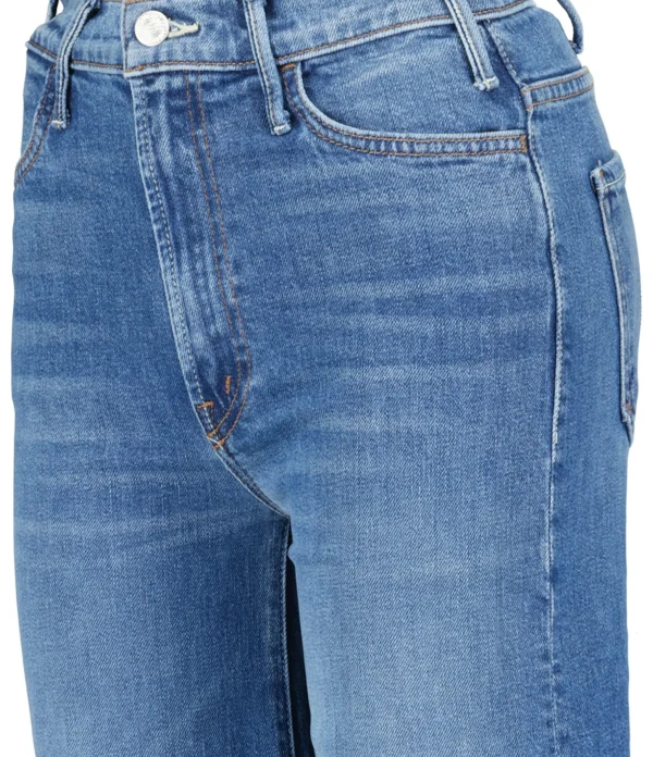 MOTHER Jean The Hustler Roller Heel Fray Superior Denim Bleu Perfect Drug achetez pas cher 3