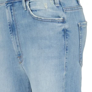 MOTHER Jean The Hustler Ankle Fray Denim Bleu Crossroads boutiqued en ligne 12