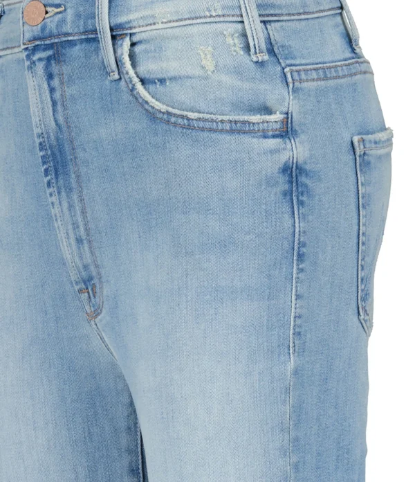 MOTHER Jean The Hustler Ankle Fray Denim Bleu Crossroads boutiqued en ligne 3