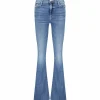 Satisfait ou Remboursé MOTHER Jean The Weekender Fray Jean Denim Bleu Walking On Coals 34