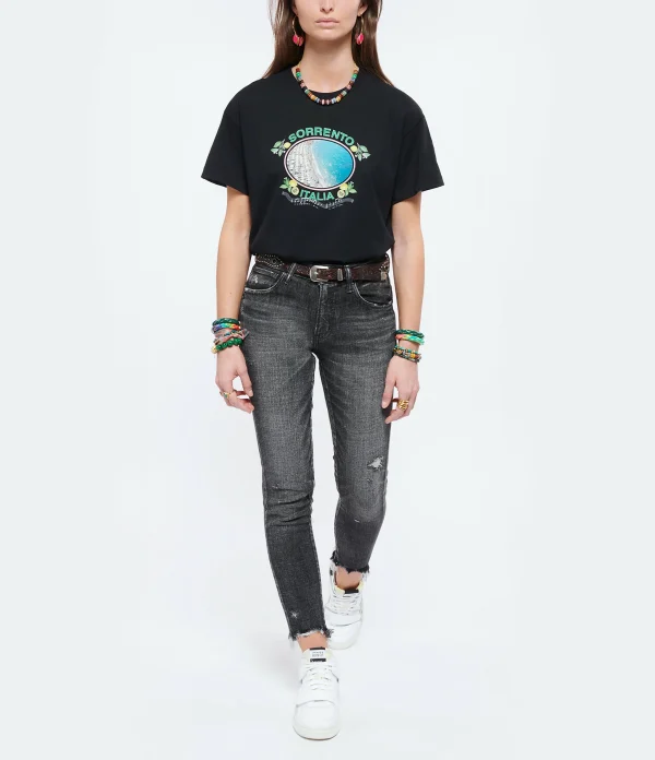 MOUSSY VINTAGE Jean Checotah Skinny Denim Noir Authentic Original licence 4