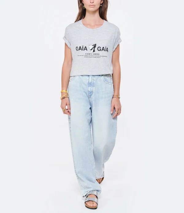 solde en ligne MOUSSY VINTAGE Jean Blue Villas Wide Denim Bleu Clair 6