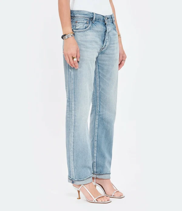 Satisfait ou Remboursé MOUSSY VINTAGE Jean Fanuel Light Oz Straight Denim Bleu 7