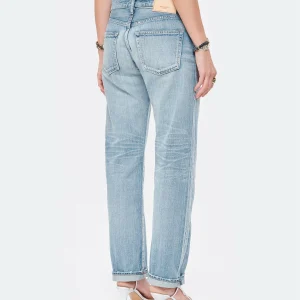 Satisfait ou Remboursé MOUSSY VINTAGE Jean Fanuel Light Oz Straight Denim Bleu 21