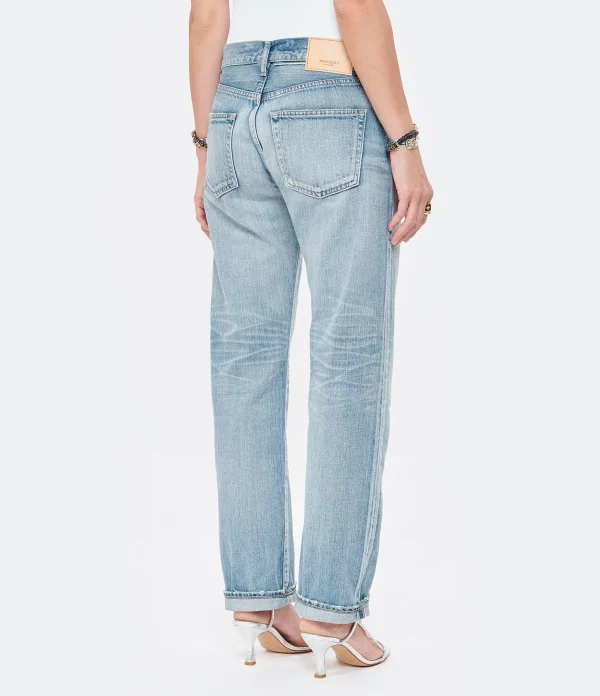 Satisfait ou Remboursé MOUSSY VINTAGE Jean Fanuel Light Oz Straight Denim Bleu 8