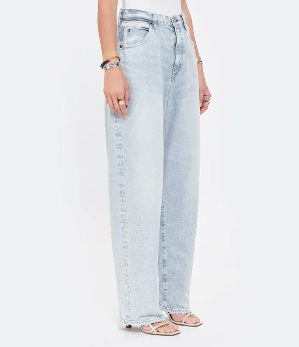 solde en ligne MOUSSY VINTAGE Jean Blue Villas Wide Denim Bleu Clair 7