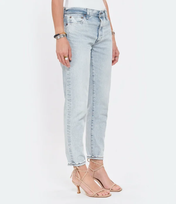 marque pas cher en ligne MOUSSY VINTAGE Jean Naval Tapered Denim Bleu Clair 7