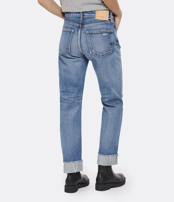 MOUSSY VINTAGE Jean Franconia Straight Denim Bleu Promotio de vente 6