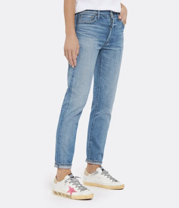 soldes pas cher MOUSSY VINTAGE Jean Evans Tapered Denim Bleu 5