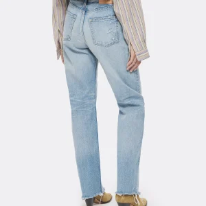 luxe soldes MOUSSY VINTAGE Jean Ashleys Wide Straight Denim Bleu 18