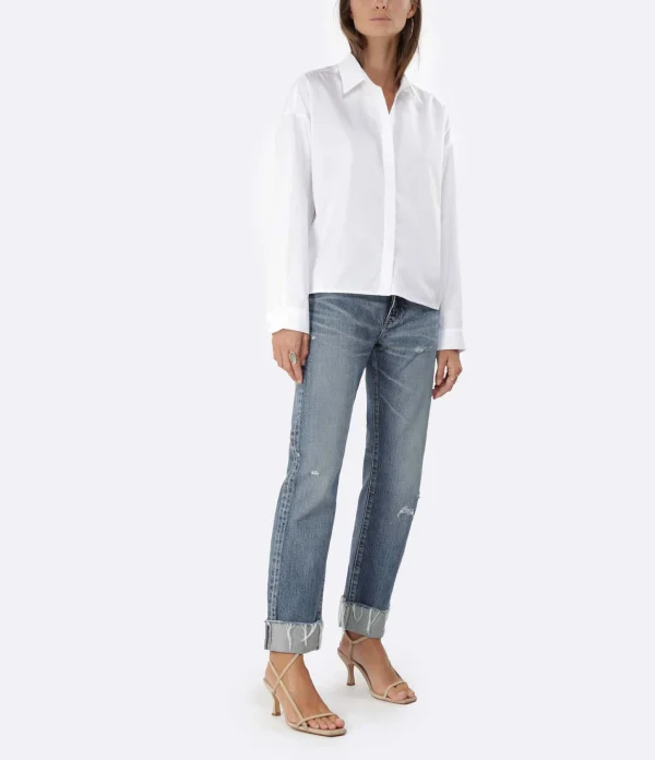 MOUSSY VINTAGE Jean Franconia Straight Denim Bleu Promotio de vente 8