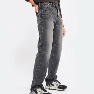 MOUSSY VINTAGE Jean Ashleys Wide Straight Denim Noir boutique pas cher 20