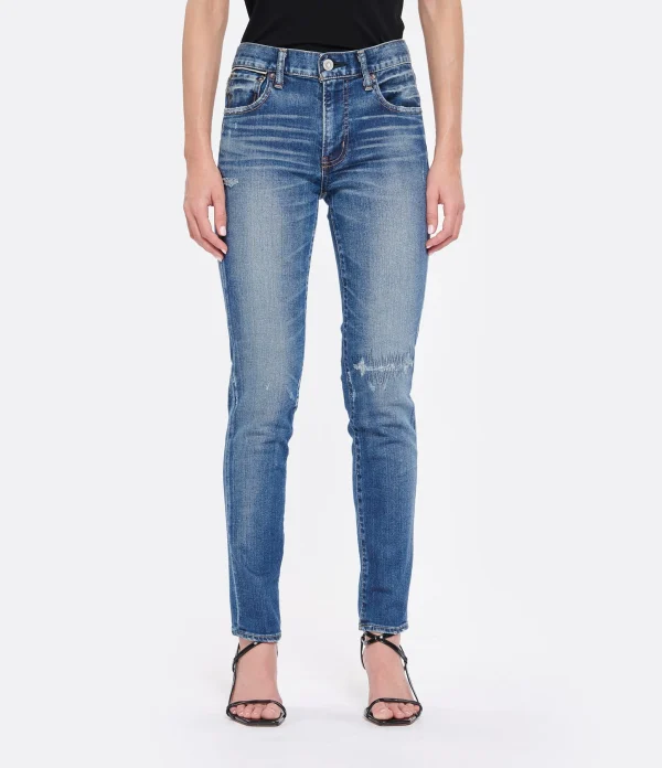 MOUSSY VINTAGE Jean MV Edgerton Skinny-L Denim Bleu Foncé en ligne 5