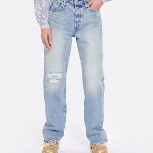 en ligne vente MOUSSY VINTAGE Jean MV Brighton Wide Straight Denim Bleu Clair 15