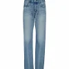 luxe soldes MOUSSY VINTAGE Jean Ashleys Wide Straight Denim Bleu 23