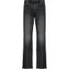 MOUSSY VINTAGE Jean Ashleys Wide Straight Denim Noir boutique pas cher 19