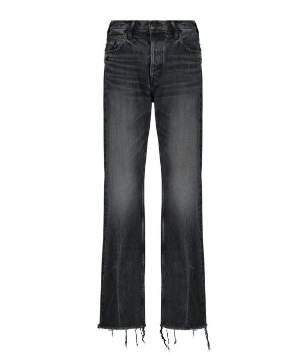 MOUSSY VINTAGE Jean Ashleys Wide Straight Denim Noir boutique pas cher 1