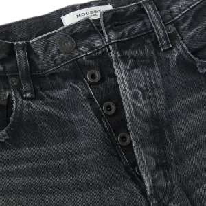 MOUSSY VINTAGE Jean Ashleys Wide Straight Denim Noir boutique pas cher 16