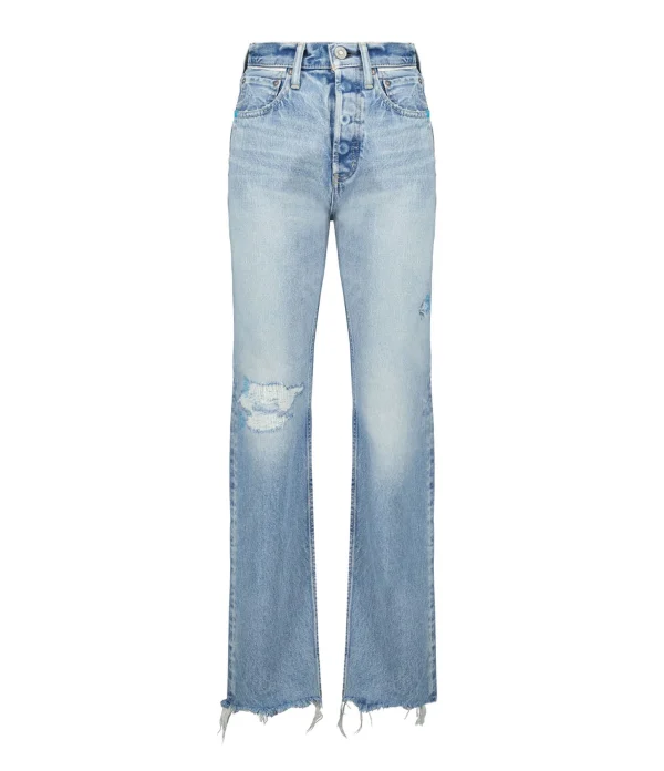 en ligne vente MOUSSY VINTAGE Jean MV Brighton Wide Straight Denim Bleu Clair 1