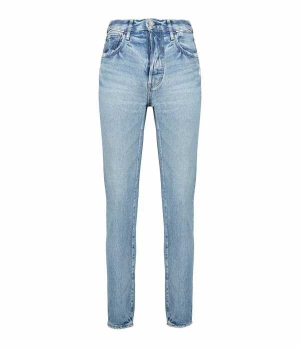 MOUSSY VINTAGE Jean MV Browncroft Tapered Denim Bleu Délavé shopping pas cher 1