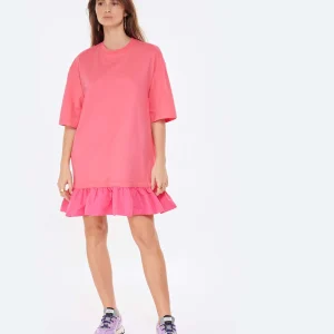 soldes pas cher MSGM Robe Coton Fuschia 10