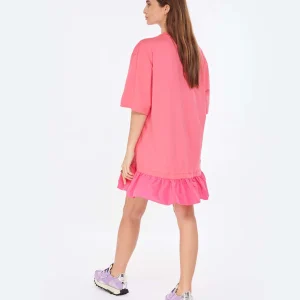 soldes pas cher MSGM Robe Coton Fuschia 12