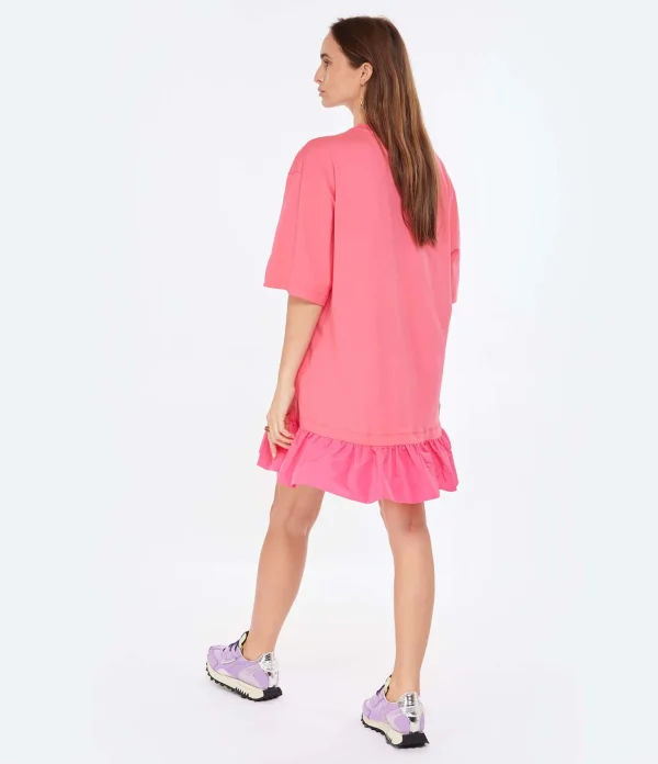 soldes pas cher MSGM Robe Coton Fuschia 5