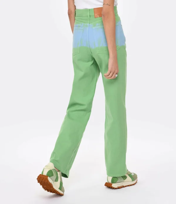 MSGM Pantalon Coton Vert boutiqued pas cher 6