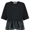 pas cher MSGM Tee-shirt Coton Noir 19