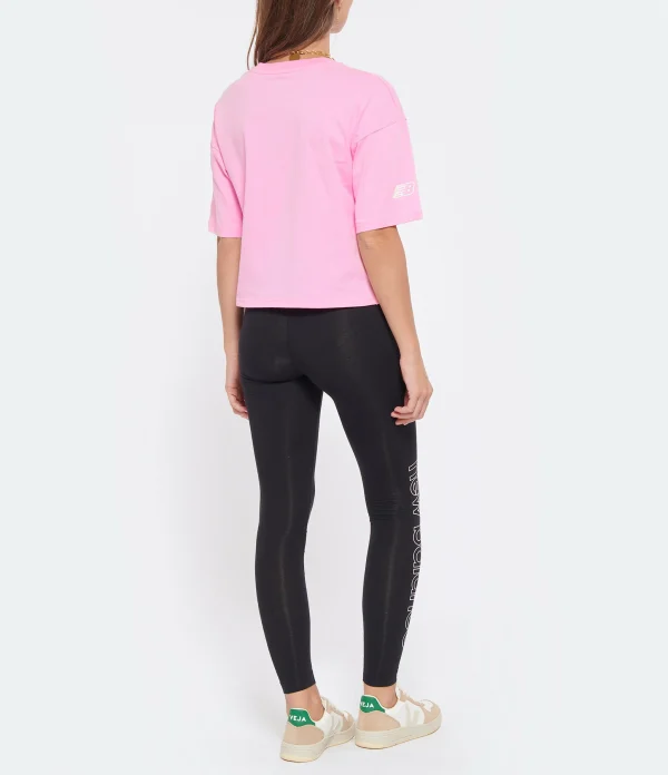 New Balance Tee-shirt NB Essentials Graphic Coton Orbit Pink site soldes 6