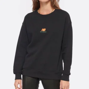 New Balance Sweatshirt NB Athletics Kim Van Vuuren Crew Coton Noir Vente 16