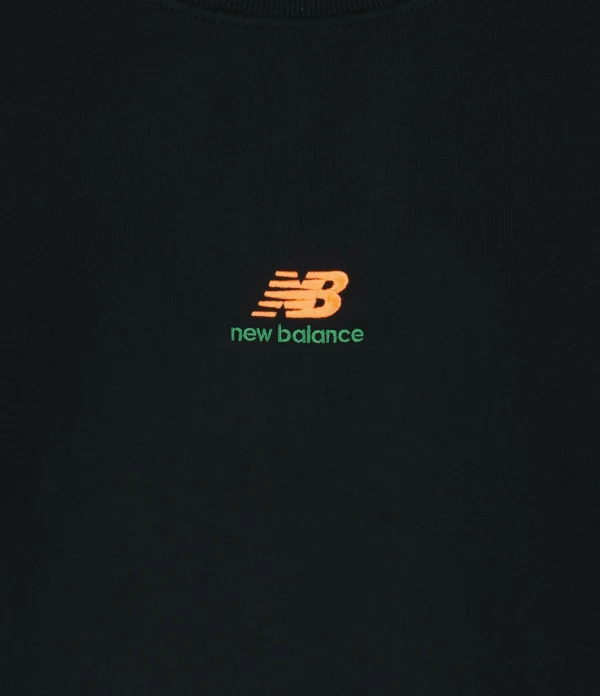 New Balance Sweatshirt NB Athletics Kim Van Vuuren Crew Coton Noir Vente 3