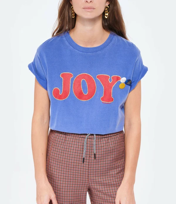 achat NEWTONE Tee-shirt Trucker Joy Coton Flo Bleu 4