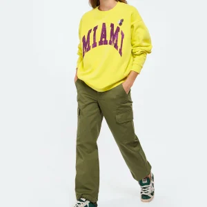 NEWTONE Sweatshirt Roller City Coton Jaune Sun des prix incroyables 10