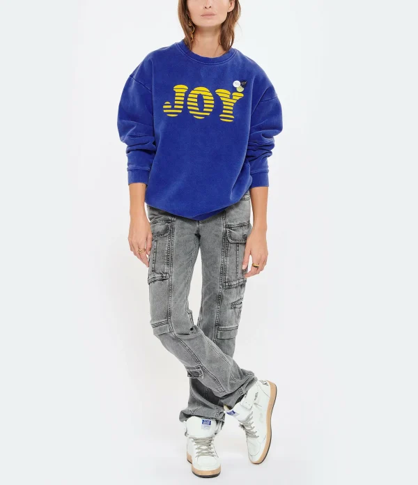 Large choix en ligne NEWTONE Sweatshirt Roller Joy Coton Bleu Royal 4