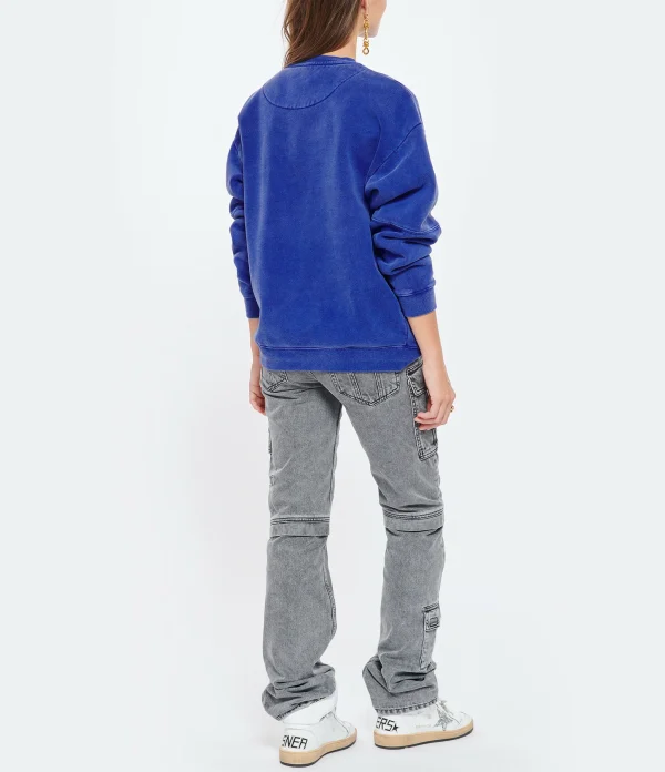 Large choix en ligne NEWTONE Sweatshirt Roller Joy Coton Bleu Royal 5