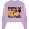 design à la mode NEWTONE Sweatshirt Porter Sunset Coton Lilas 19