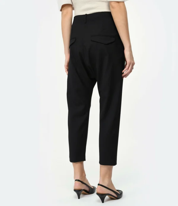 prix abordable NILI LOTAN Pantalon Paris Laine Noir 6