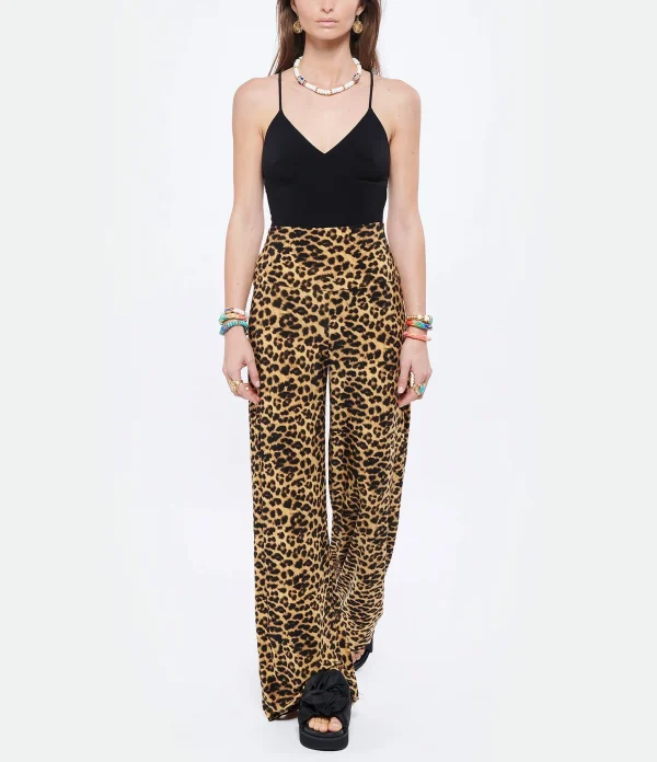 Norma Kamali Pantalon Imprimé Léopard Nouvelle Collection 4