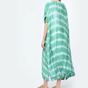 NOUS Kaftan Palma Diagonal Rayures Vert De Qualité 12