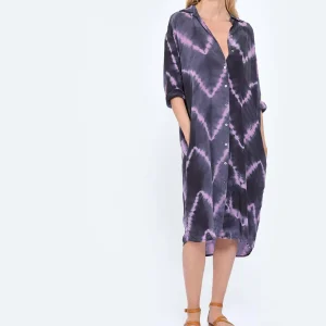 magasin solde NOUS Robe Florence Zig Zag Violet 10