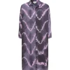 NOUS Robe Florence Zig Zag Violet Top ventes 8