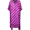 dernière tendance NOUS Robe Kaftan Sam Rayures Violet 11