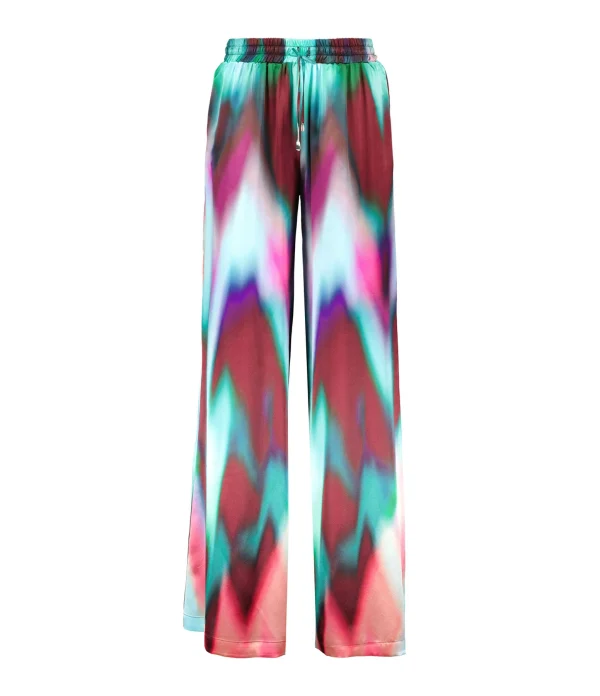 outlet OUD Pantalon Axel Tie And Dye Soie Multicolore 1