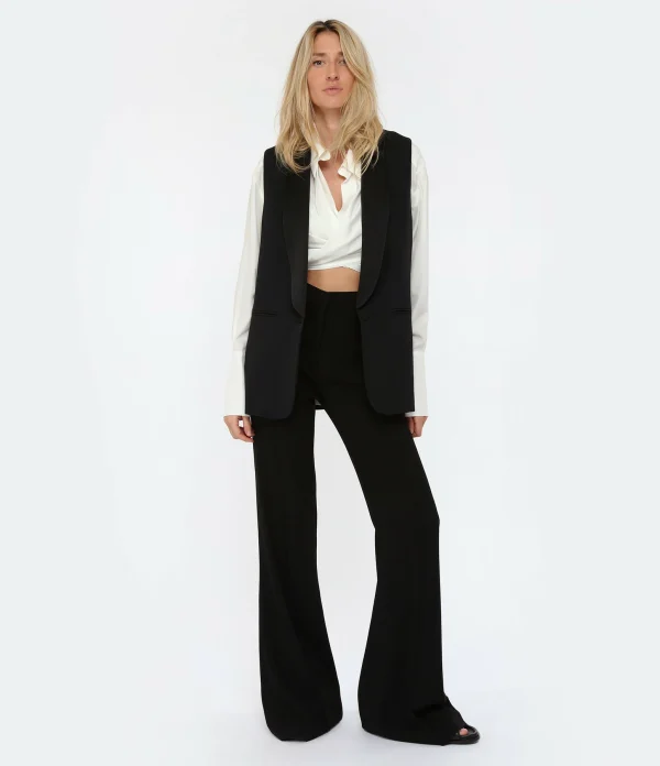 vente à bas prix OUD Pantalon Espi Crêpe Noir 4