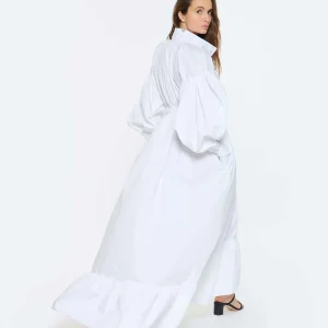 Satisfait ou Remboursé PATOU Robe Longue Painter Coton Blanc 21