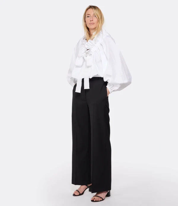 shopping pas cher PATOU Pantalon Iconic Laine Noir 8